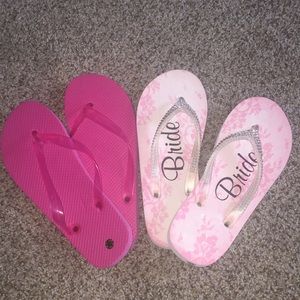 Bride Flip Flop set